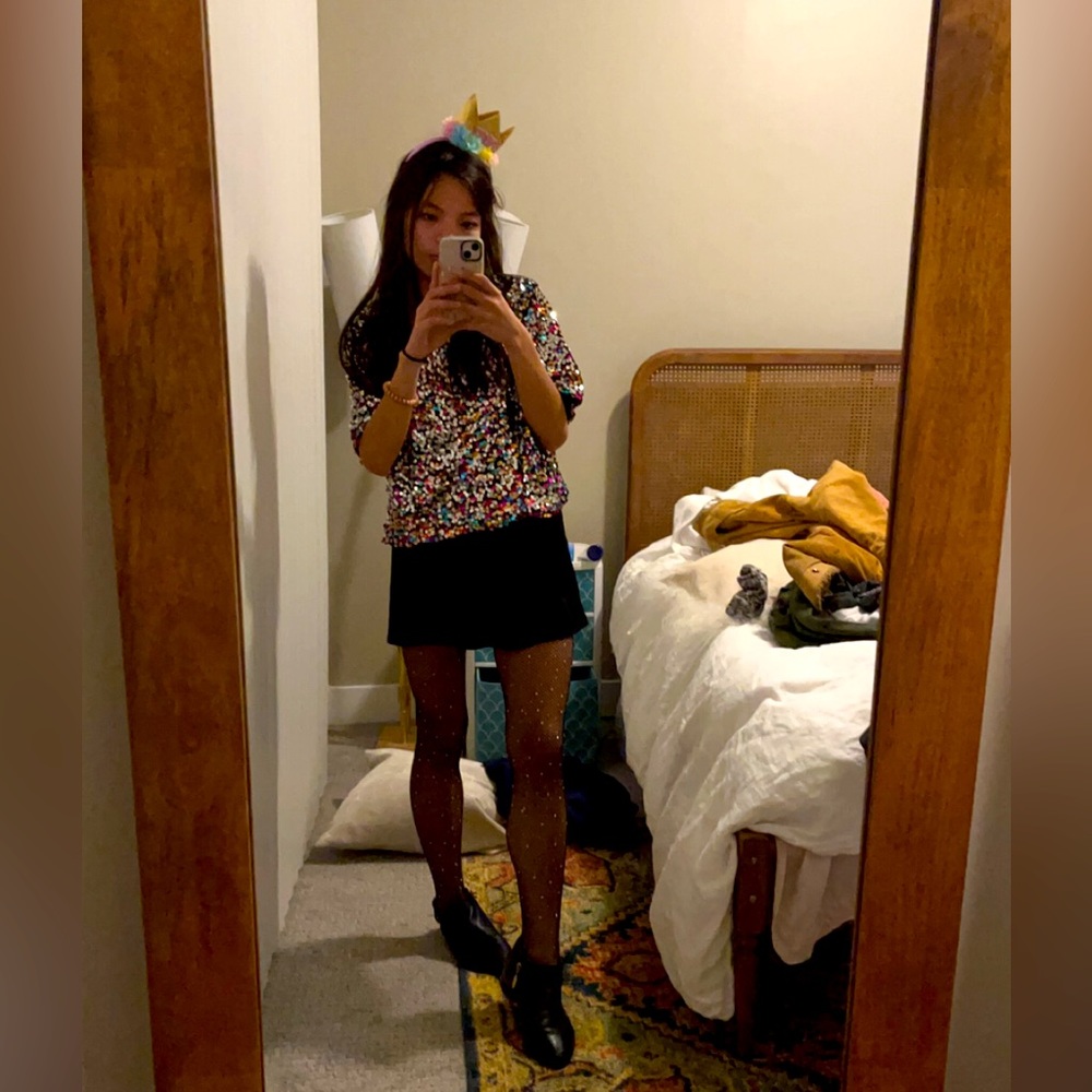 H&M confetti top